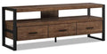 Asa 60 Modern TV Stand with Storage and Cable Management for TVs up to 65- Brown