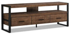 Asa 60 Modern TV Stand with Storage and Cable Management for TVs up to 65- Brown