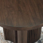 Table d'appoint en bois massif de style Mid-Century Modern - 24 po