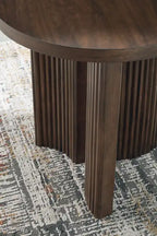 Table d'appoint en bois massif de style Mid-Century Modern - 24 po