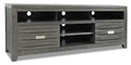 Bronx 70 TV Stand with Storage and Cable Management for TVs up to 80- Grey