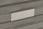 Meuble TV de 70 po avec rangement et gestion des câbles pour téléviseurs jusqu'à 80 po - Gris