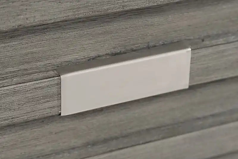 Meuble TV de 70 po avec rangement et gestion des câbles pour téléviseurs jusqu'à 80 po - Gris