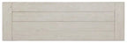 Console de canapé traditionnelle 50 po avec rangement – Pin albâtre avec base en bois à volutes