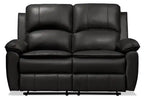 Chandler 60 Leather-Look Fabric Power Reclining Loveseat