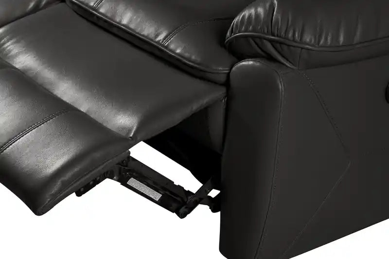 Causeuse inclinable électrique 60 po en similicuir