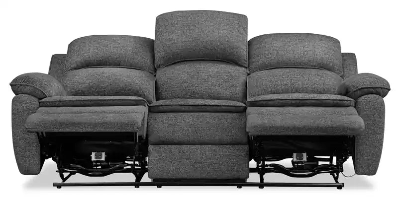 Canapé inclinable électrique en tissu chenille 82 po