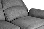 Canapé inclinable électrique en tissu chenille 82 po
