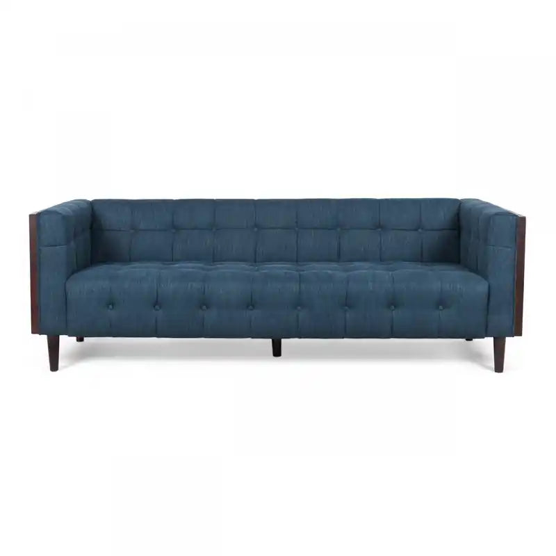 Dana 3-seater Tufted Fabric Sofa With Birch Wood Frame