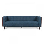 Dana 3-seater Tufted Fabric Sofa With Birch Wood Frame