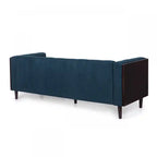 Canapé 3 places en tissu touffeté avec cadre en bois de bouleau