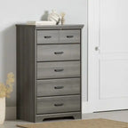 Commode 5 tiroirs - Érable gris