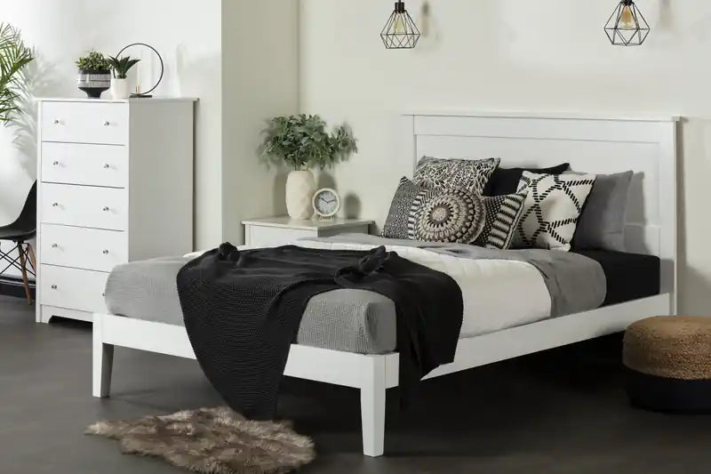 Commode 5 tiroirs - Blanc Pur