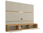 Manhattan Comfort Vernon 62.99 Floating Wall Entertainment Center - Off White & Cinnamon