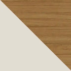62.99 Meuble TV mural flottant – Blanc cassé et Cannelle