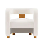 Fauteuil d'appoint en velours moderne