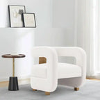 Fauteuil d'appoint en velours moderne