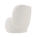 Fauteuil d'appoint contemporain en tissu de lin avec coussins