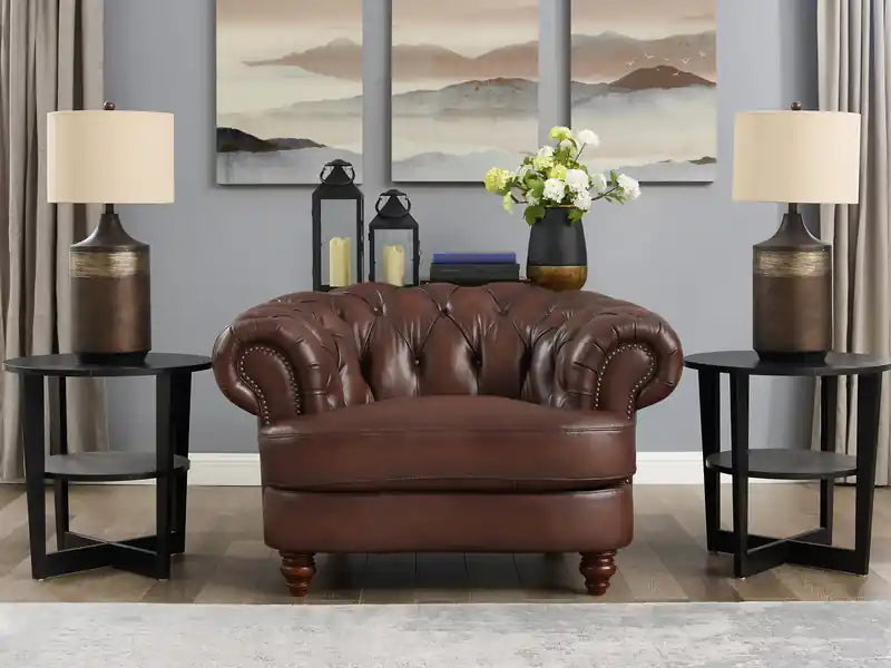 Fauteuil en cuir