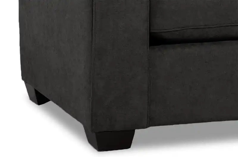 Fauteuil en tissu chenille 36.5 avec accoudoirs droits – Marron Moka