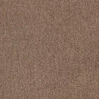Fauteuil en tissu chenille 36.5 avec accoudoirs droits – Marron Moka