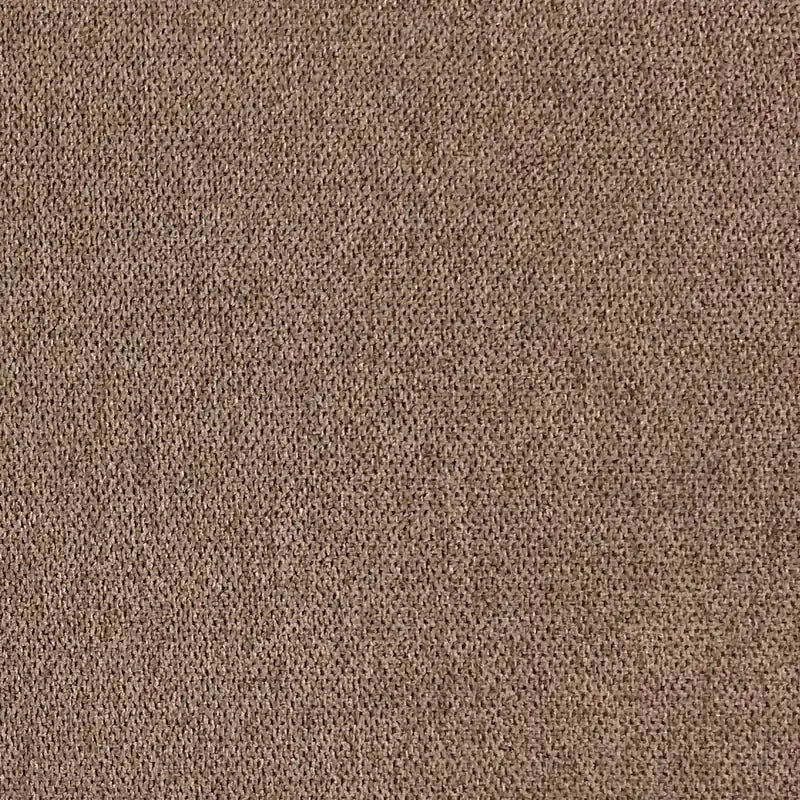Fauteuil en tissu chenille 36.5 avec accoudoirs droits – Marron Moka