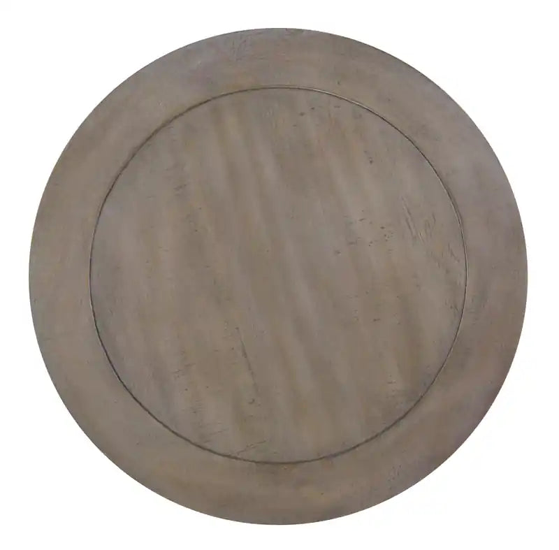 Table d'appoint traditionnelle en pin de 45 cm - Gris colombe