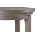 Table d'appoint traditionnelle en pin de 45 cm - Gris colombe