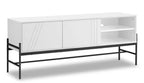 Jae 59 Modern TV Stand with Storage and Cable Management for TVs up to 65- White