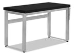 Kai 47.25 Adjustable Height Office Desk - Black/Silver