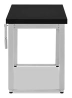 47.25 Bureau réglable en hauteur - Noir/Argent