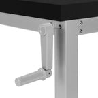 47.25 Bureau réglable en hauteur - Noir/Argent