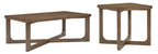 Table d'appoint 24 po - Hickory brun clair