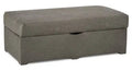 Made in Canada Morty 48 Leather-Look Fabric Storage Ottoman