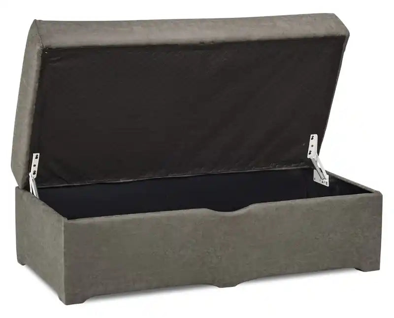 48 Pouf de rangement en similicuir