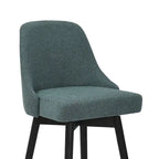 Tabouret de hauteur comptoir avec siège pivotant et tissu en polyester, 26,5H, bois et métal