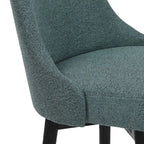 Tabouret de hauteur comptoir avec siège pivotant et tissu en polyester, 26,5H, bois et métal