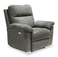 Made in Canada Oliver 40 Chenille Fabric Power Reclining Chair with USB Port - Addison Pewter Grey