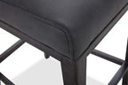 Tabouret de bar en similicuir, 76 cm H