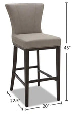 Tabouret de bar en similicuir, 76 cm H
