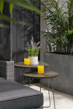 18 tables gigognes – Gris sable et gris anthracite