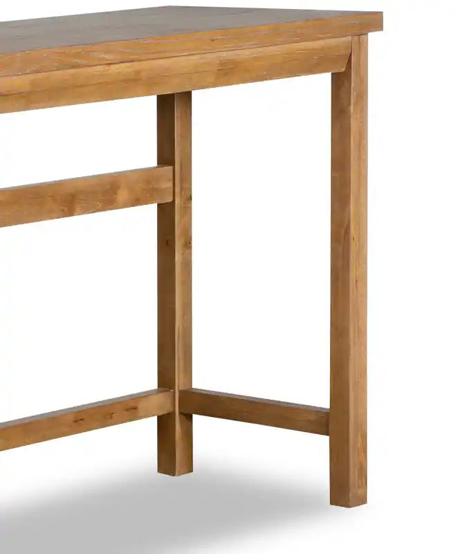 66 Table de Canapé Moderne avec Étagère - Chêne Brun Clair