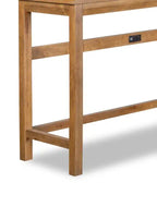 66 Table de Canapé Moderne avec Étagère - Chêne Brun Clair