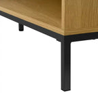 Bureau d'angle en L de 152 cm avec 3 tiroirs et 4 compartiments