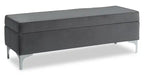 Vivienne 47.25 Fabric Storage Ottoman