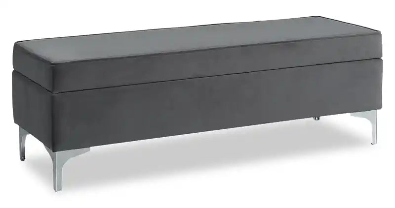 Vivienne 47.25 Fabric Storage Ottoman